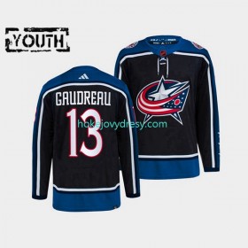 Dětské Hokejový Dres Columbus Blue Jackets Johnny Gaudreau 13 Adidas 2022-2023 Reverse Retro Námořnictvo Authentic